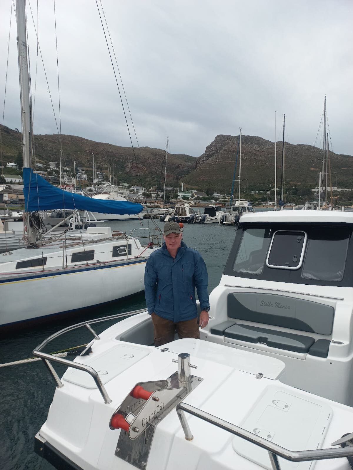 Captain Anees aboard the Stella Maria